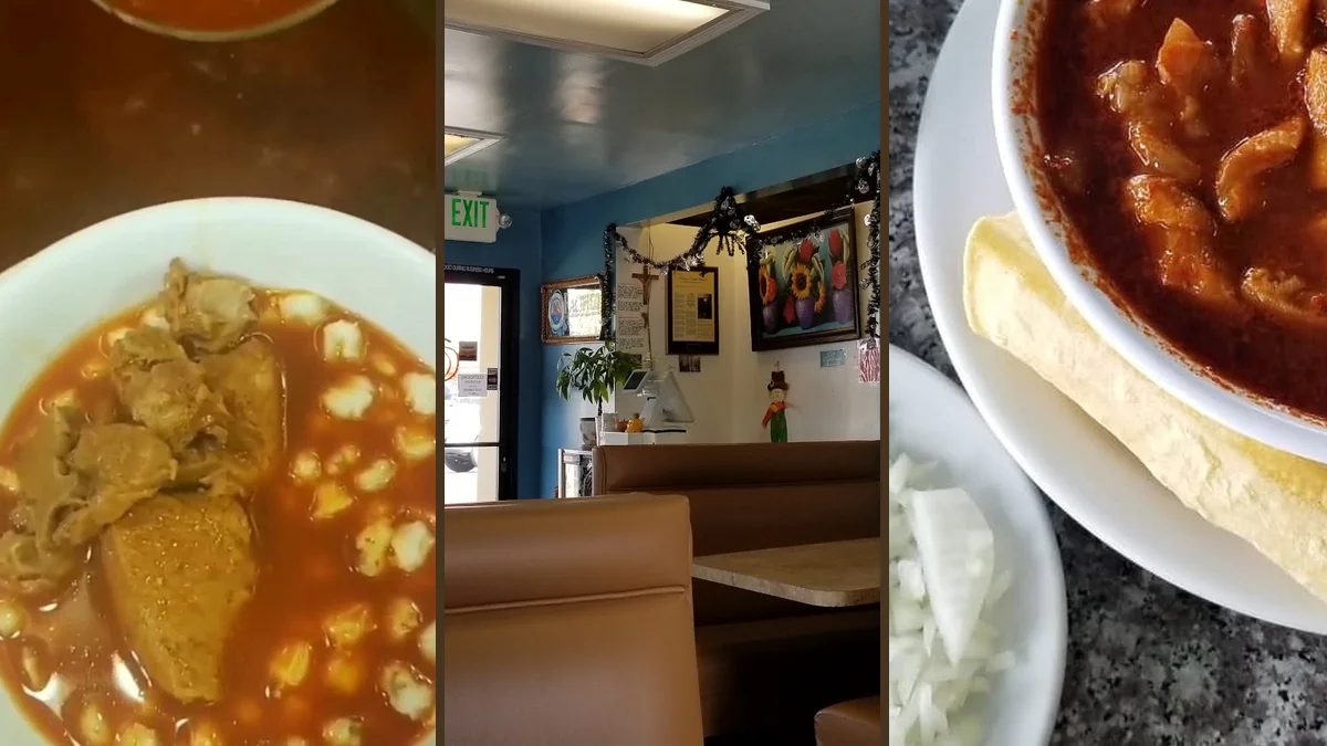 Mexican plates served with rice and beans.