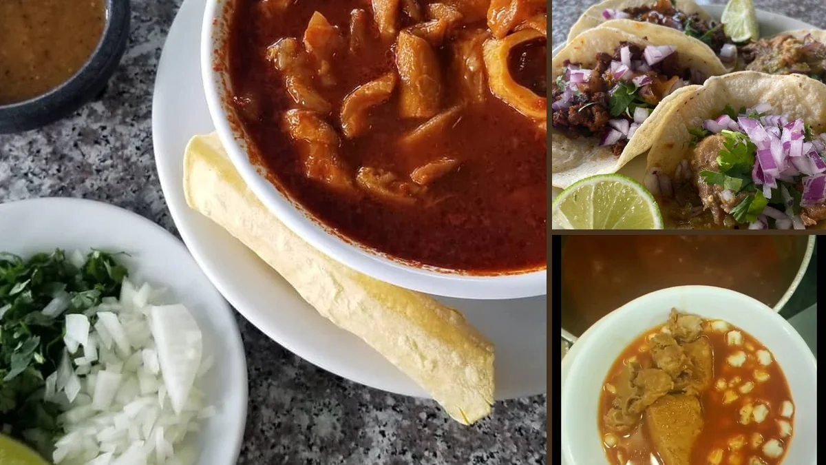 Colorful restaurant dishes with salsa and chips.