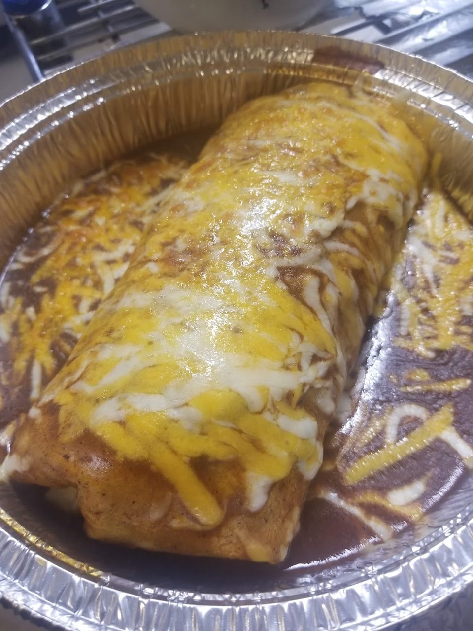Wet Burrito with Red Sauce